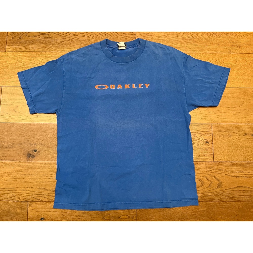 Vintage 90s Oakley Icon Gorpcore Y2K Technical Logo Tee L